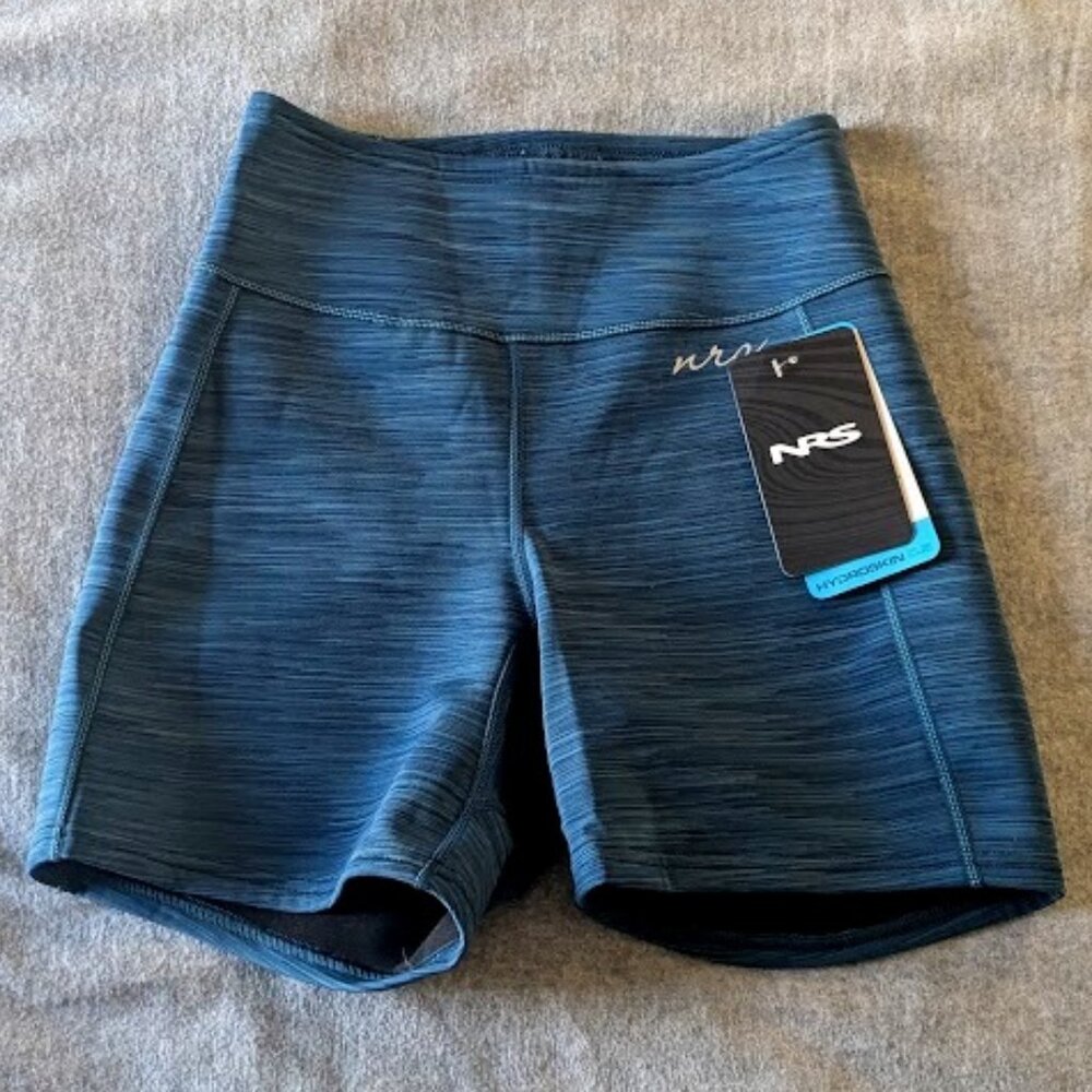 NWT NRS Women's HydroSkin 0.5 Shorts - Size Large - Moroccan Blue
